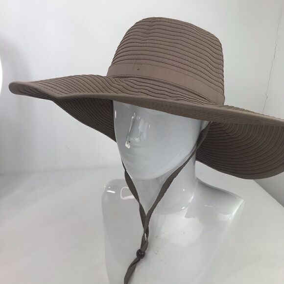 Swim Zip Taupe Canvas 4.5” brim Sun Protection Outdoor Performance Hat - Picture 2 of 16